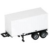 20ft Container with Chassis White 1/87 (HO) Plastic Model by Promotex - 2 of 3