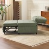 Karl Home |Teddy Fleece Armless Sleeper Chair Sofa Bed Space-Saving Pull-Out Chair Bed For Small Spaces - 2 of 4