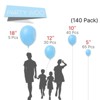 PartyWoo Balloons Light Blue Baby Pastel Sky Aqua 18 12 10 5 Inch 140 pcs - 2 of 4