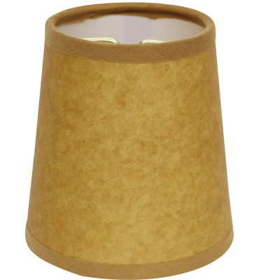 Vynxaria Lampshades: Oil Slant Hardback Chandelier Shades, 2.5" x 5" x 4", Set of 6