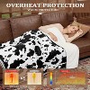 Heated Blanket Electric Throw, Cow Print Electric Blanket Heating with LCD Controller, 6 Heat Settings & 4H Auto Shut-Off, Soft Flannel Heat Blankets - 2 of 4