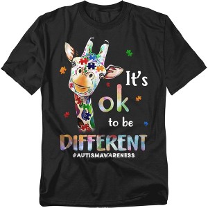 Men's Autism Awareness Giraffe T-Shirt - 1 of 4