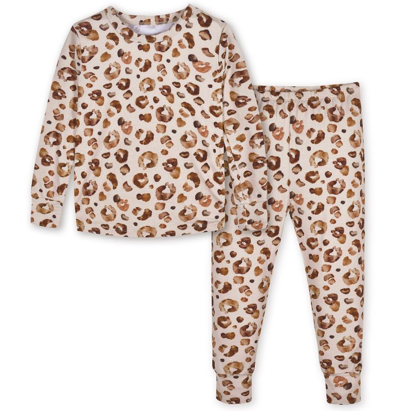 Gerber Infant & Toddler Girls' Buttery Soft Snug Fit Pajama Set, 1 of 4