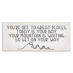 Stupell Industries Inspirational Today Is Your Day Phrase, 40" x 17" - 1 of 4