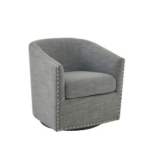 NicBex Swivel Accent Chair,Upholstered Swivel Living Room Chairs with Mid-Height Backrest,Modern Arm Chair,Accent Chairs for Living Room - 1 of 4