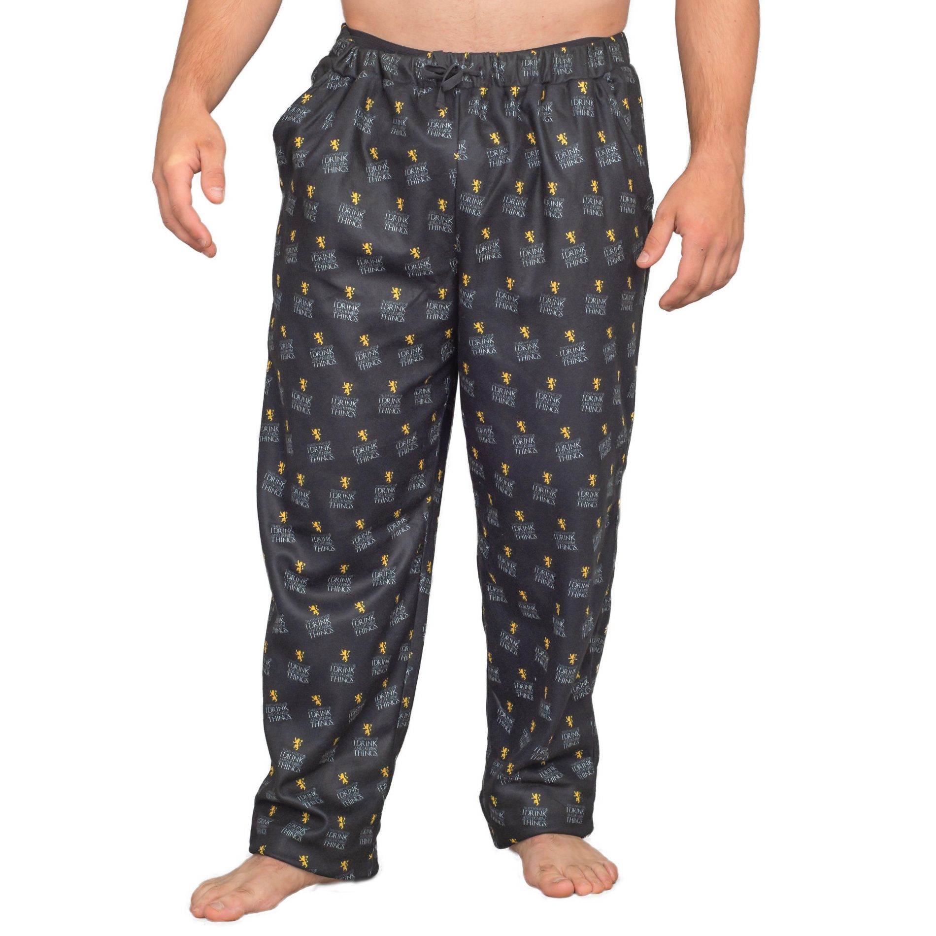 GOT I Drink and I Know Things Adult Unisex Funny Lounge Pants Pajamas