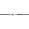 Black Bow Jewelry 1.25mm 10k White Gold Solid Spiga Chain Anklet, 10 Inch - 3 of 4