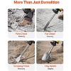 VEVOR Demolition Jack Hammer, 2200W 1350 BPM Jack Hammer Concrete Breaker, Heavy Duty Electric Jack Hammer 4pcs Chisels Bit with Gloves, Yellow - 4 of 4