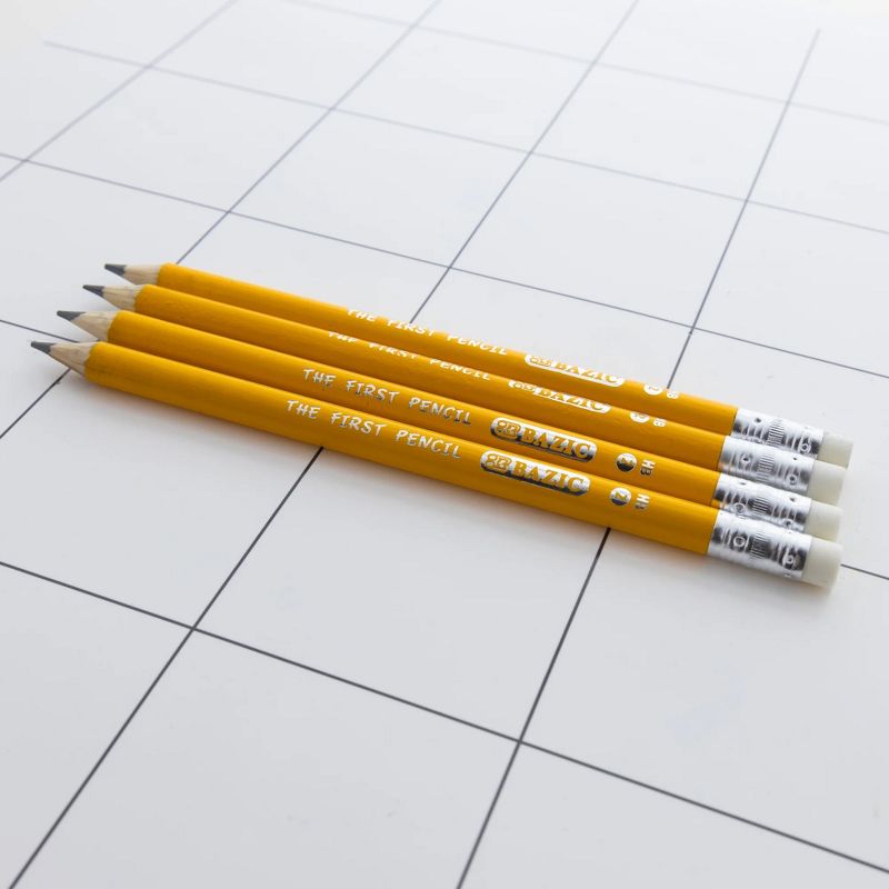 BAZIC Products® #2 The First Jumbo Premium Yellow Pencil, 12 Per Pack, 6 Packs, 3 of 8