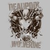 Junior's Marvel: Deadpool & Wolverine Grayscale Team T-Shirt - image 2 of 4