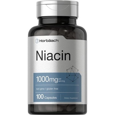 Horbaach Niacin 1000mg | 100 Capsules
