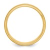 Black Bow Jewelry 6mm 14K White or Yellow Gold STD Wgt Milgrain Beveled Comfort Fit Band - 2 of 4