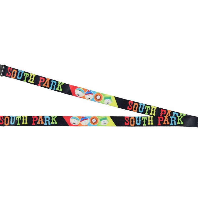 South Park ID Badge Holder Lanyard w/ 2" Kyle Rubber Pendant And Stickers Black, 4 of 6