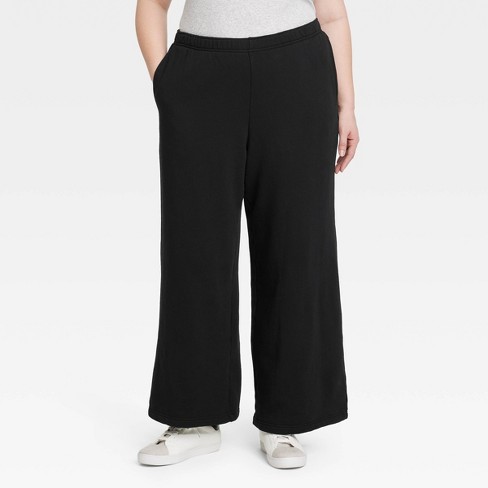 Women's High-rise Wide Leg French Terry Sweatpants - Wild Fable™ Brown L :  Target