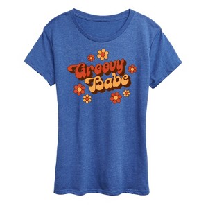 Women's - Instant Message - Groovy Babe Short Sleeve Graphic T-Shirt - 1 of 4