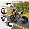 12V Kids Dirt Bike, Electric Ride on Motorcycle with Training Wheels - 2 of 4