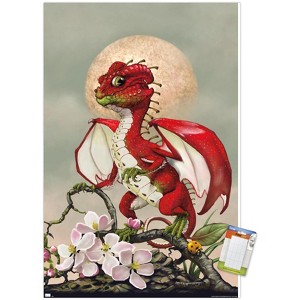 Trends International Stanley Morrison - Apple Dragon Unframed Wall Poster Prints - 1 of 4