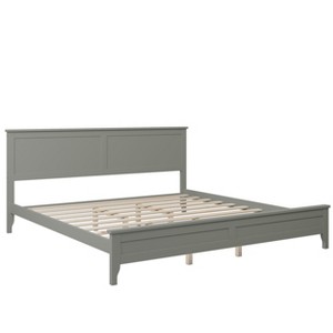 NicBex Queen/Full/King Size Modern Solid Wood Bed Frame with Headboard for Adults/Boys/Girls - 1 of 4