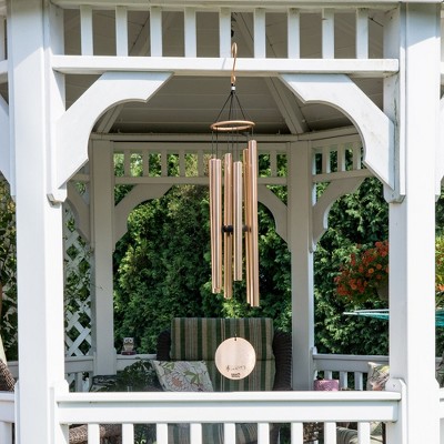 Nature's Melody 42-Inch Rose Gold Aluminum Wind Chimes