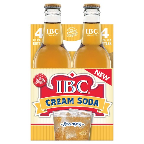 I B C Cream Soda Made With Sugar 4pk 12 Fl Oz Glass Bottles Target