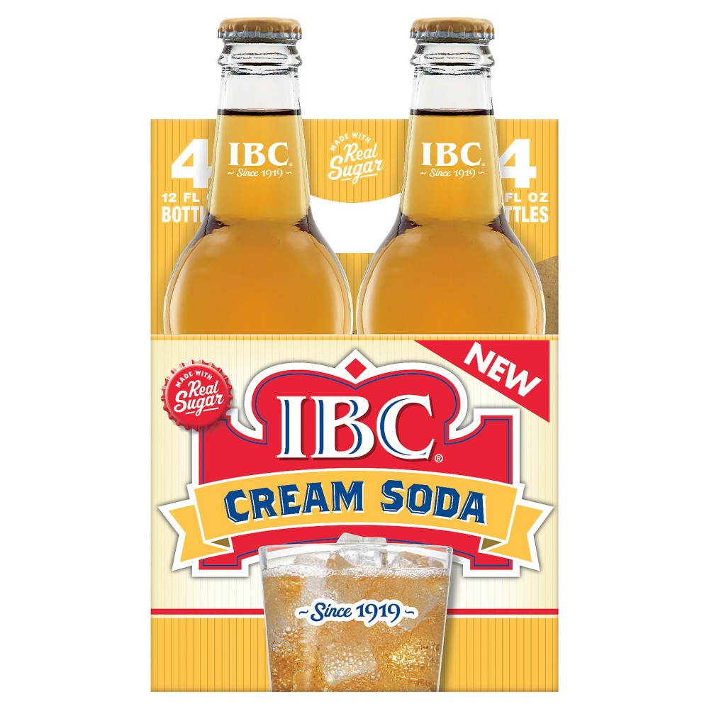 UPC 072796000175 product image for I.B.C. Cream Soda Made with Sugar - 4pk/12 fl oz Glass Bottles | upcitemdb.com