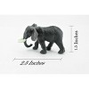 Collectible Wildlife Gifts | Elephant, Asian, Rubber Animal, Realistic Toy Figure, Model,   Hand Painted, Gift,      2 1/2"       CH420 BB108 - 2 of 4