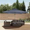 CLIHOME 11 Ft. Outdoor Roman Umbrella,with Double Top Vent,360 Degree Rotation & Heavy-Duty Aluminum Pole (Without Base) - 2 of 4