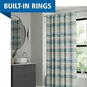 LunaLulinlk Ombre Sweep Easy Hang Fabric Shower Curtain - 1 of 4