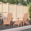 vidaXL Garden Chair Brown HDPE (High Density Polyethylene) Large - 2 of 4