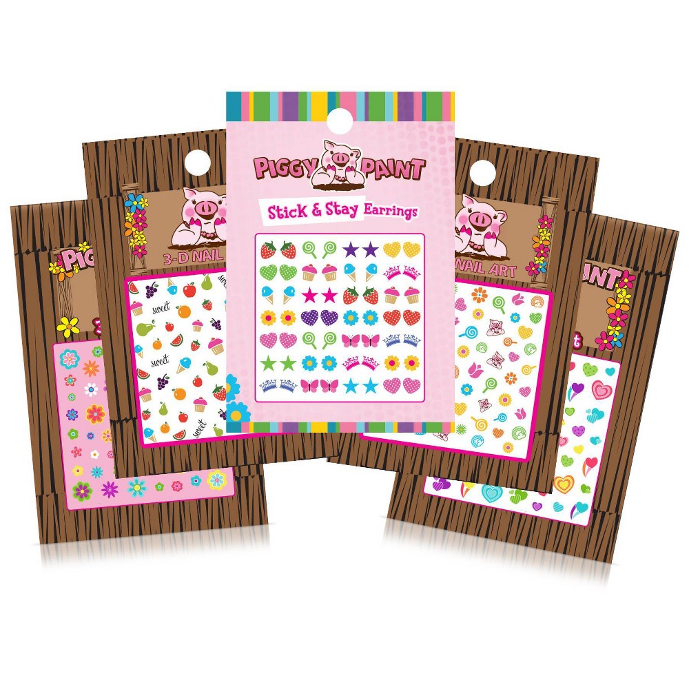 Photos - Manicure & Pedicure Tools Piggy Paint Nail Art Set - 5pk
