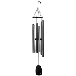 Woodstock Chimes Signature Collection, Bells of Paradise, 44'' Silver Wind Chime BPLAS
