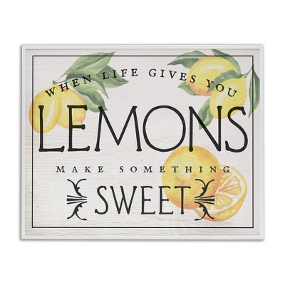 Stupell Industries Bold Vintage Life Gives Lemons, 14" x 11"