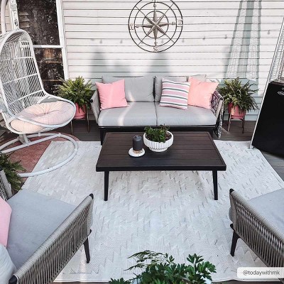 Hauteloom Diep Cream Outdoor Rug