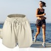Unique Bargains Women's Flowy Running Shorts Casual High Waisted Workout Shorts 1Pc - 2 of 4