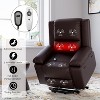 Electric Recliner Sofa with Massage & Heat - PU Leather Lift Chair - Thick Cushions & Armrests - for Elderly & Mobility Aid - 4 of 4