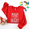Simply Sage Market Women's Graphic Sweatshirt Embroidered Merry and Bright - 3 of 4