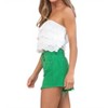 Women's Josie Ruffle Crop Top - Blue B - 2 of 4