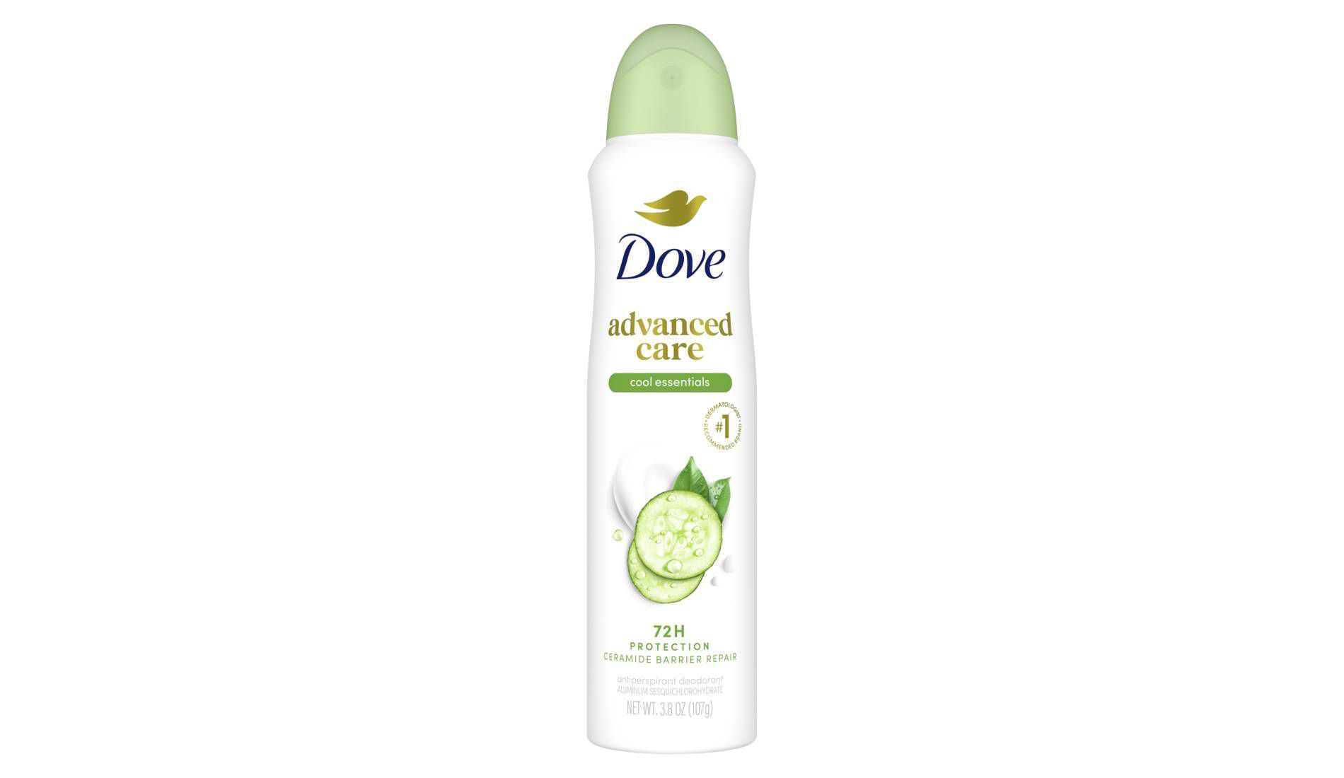 Dove Beauty Advanced Care Cool Essentials 72-Hour Women's Antiperspirant & Deodorant Dry Spray - 3.8oz: Paraben-Free, Sulfate-Free