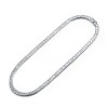 Guili Sterling Silver Tennis Necklace with Princess CZ in 2MM or 4MM—Exquisite, Sophisticated, and Timelessly Elegant. - 3 of 4