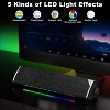 Bluetooth Computer Speakers, USB Plug-N-Play PC Speakers with LED Dynamic Light, Surround Sound Soundbar Speaker - 4 of 4