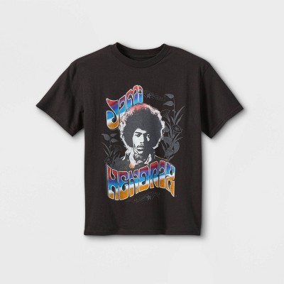 Boys' Jimi Hendrix Short Sleeve Graphic T-Shirt - Black