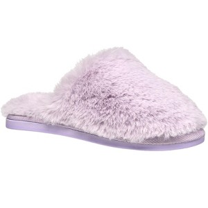Aeropostale Women's Fuzzy Slippers with Cushioned Comfort - 1 of 4