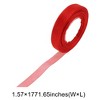 Unique Bargains Ribbon Soft Chiffon Polyester 1771.65x0.63inch 1 Pc - 3 of 4