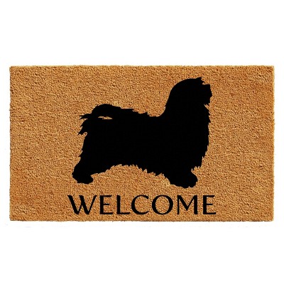 Calloway Mills AZ105682436 Havanese Doormat 24 In. x 36 In. Natural/Black