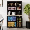 LunaLulinlk 71" Kitchen Pantry Storage Cabinet with Microwave Oven Countertop, Freestanding Hutch Cabinet - 3 of 4
