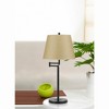 Cal Lighting BO-2077TB-DB Table Lamp with Beige Fabric Shades, Dark Bronze Finish, See Image - 2 of 4