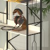 Bookshelf, Corner Bookshelf, Industrial Wooden Bookcase with Open Shelves and Metal Frame for Living Room, Bedroom, Office - 4 of 4