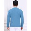 INSPIRE CHIC Men's Slim Fit Crew Neck Long Sleeve Soft Twist Textured Cable Knit Pullover Sweater - 3 of 4