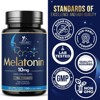 Melatonin 10mg Tablets Extra Strength Sugar Free Sleep Support for Adults - 120 Count By Nature's Nutrition - 4 of 4
