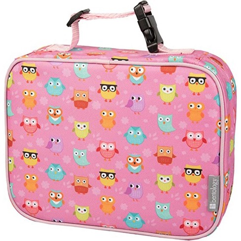 Bentology Lunch Box- Kids Insulated Durable Owl Lunchbox Tote Bag Fits Bento Boxes, Jars & Bottles- Reusable Sleeve Keeps Food Hotter or Colder Longer - image 1 of 3